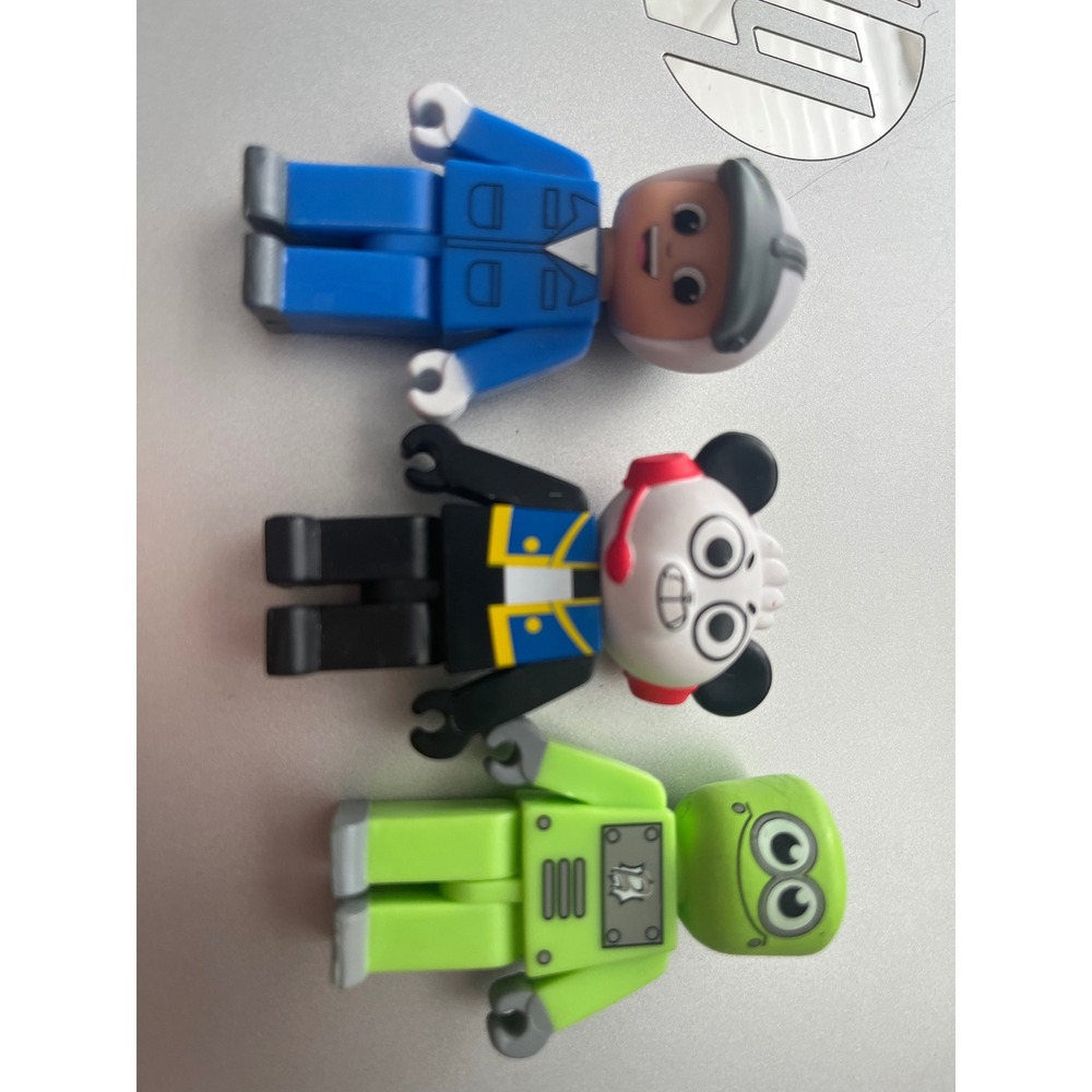 Ryans World Ryans Rescue Squad Figure Lot Combo Panda Green Robot Blue Ryan
